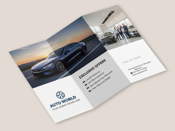 Impression dépliant 3 volets pli en accordéon